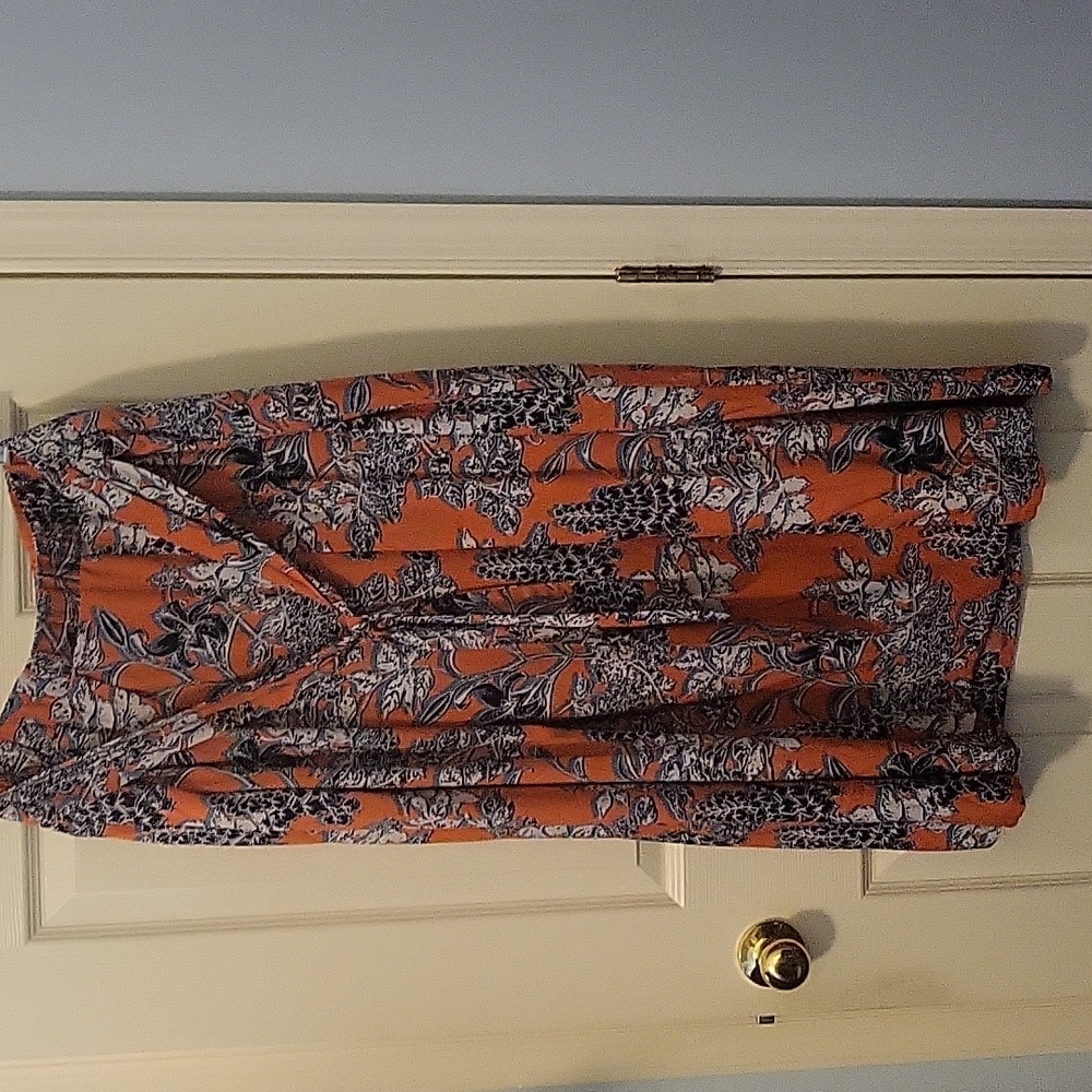 Cabi Orange Calypso skirt
